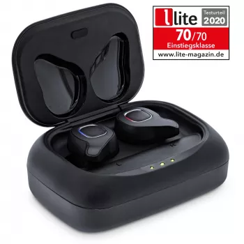 InLine PURE Air TWS, Bluetooth ievietojamās austiņas ar Qi korpusa ārējo akumulatoru