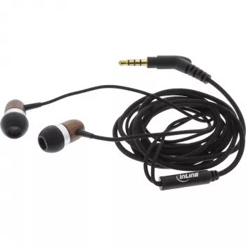 Headphones InLine woodin-ear Ievietojamās austiņas