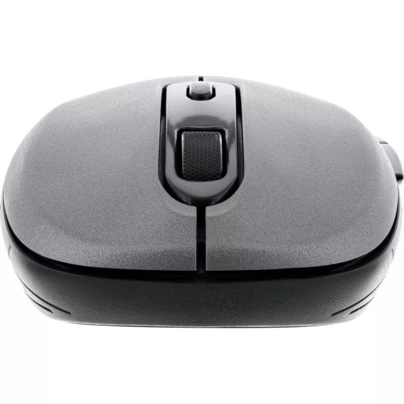 InLine pele 3-in-1, Bluetooth + 2x 2,4 GHz, 5 pogas, optiska, pelēka/melna