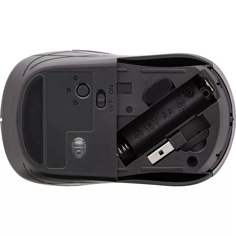InLine pele 3-in-1, Bluetooth + 2x 2,4 GHz, 5 pogas, optiska, pelēka/melna