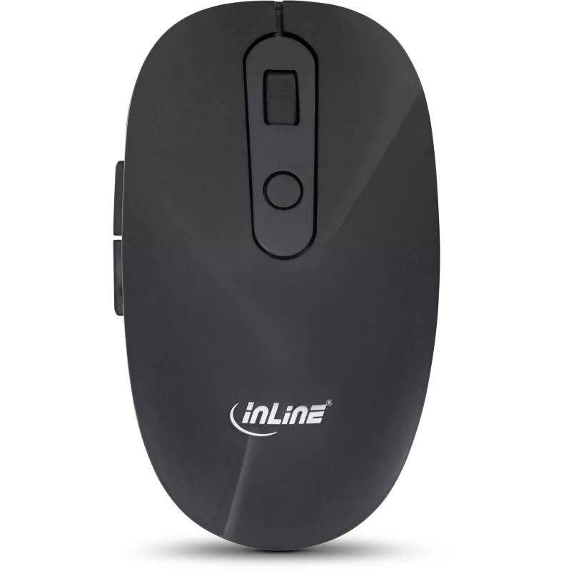InLine Design galda komplekts, USB 2,4 GHz, maks. 1600 dpi, melns, VĀCU