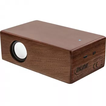 InLine woodbrick, indukcijas skaļrunis īstā koka korpusā