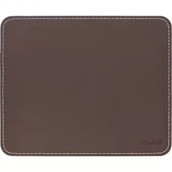InLine peļu paliktnis Premium PU Leather 255x220x3mm brūns