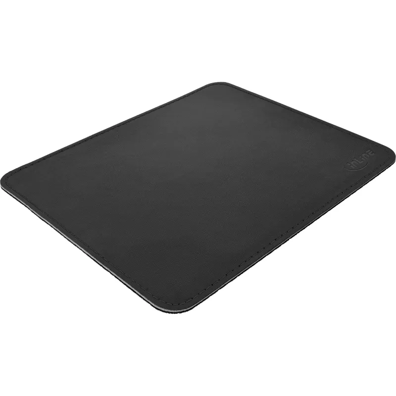 InLine Peļu paliktnis Premium PU Leather melns, 255x220x3mm