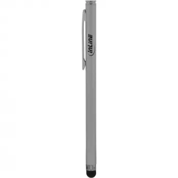 InLine Stylus, pildspalva viedtālruņu un planšetdatoru skārienekrāniem, sudraba krāsā