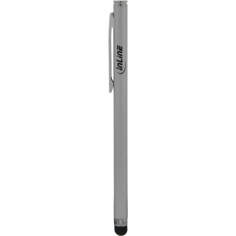 InLine Stylus, pildspalva viedtālruņu un planšetdatoru skārienekrāniem, sudraba krāsā