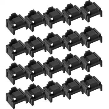 InLine RJ45 porta bloķētājs, 20 bloķētāju papildinājuma iepakojums, melns