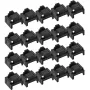 InLine RJ45 porta bloķētājs, 20 bloķētāju papildinājuma iepakojums, melns