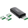 InLine 20 gab. uzpildes komplekts USB Portblocker zaļš 55723N
