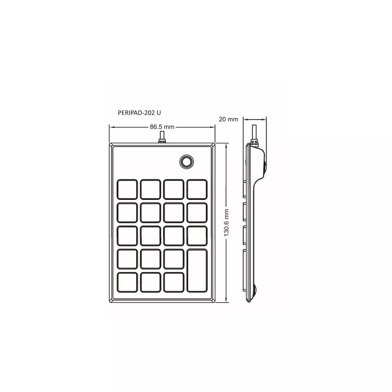 InLine 57161E tastatūra Universāla USB Nē Melna