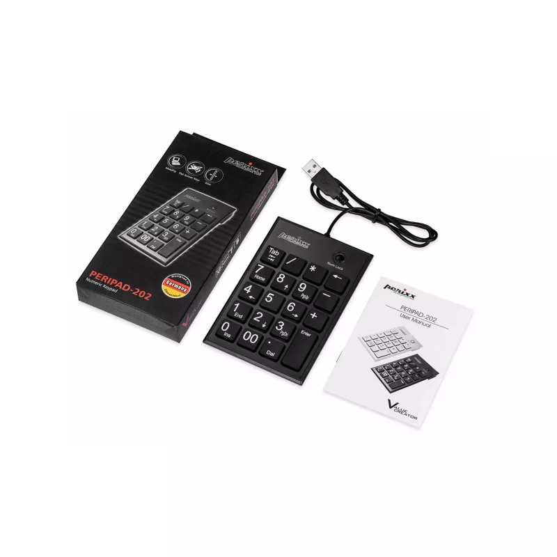 InLine 57161E tastatūra Universāla USB Nē Melna