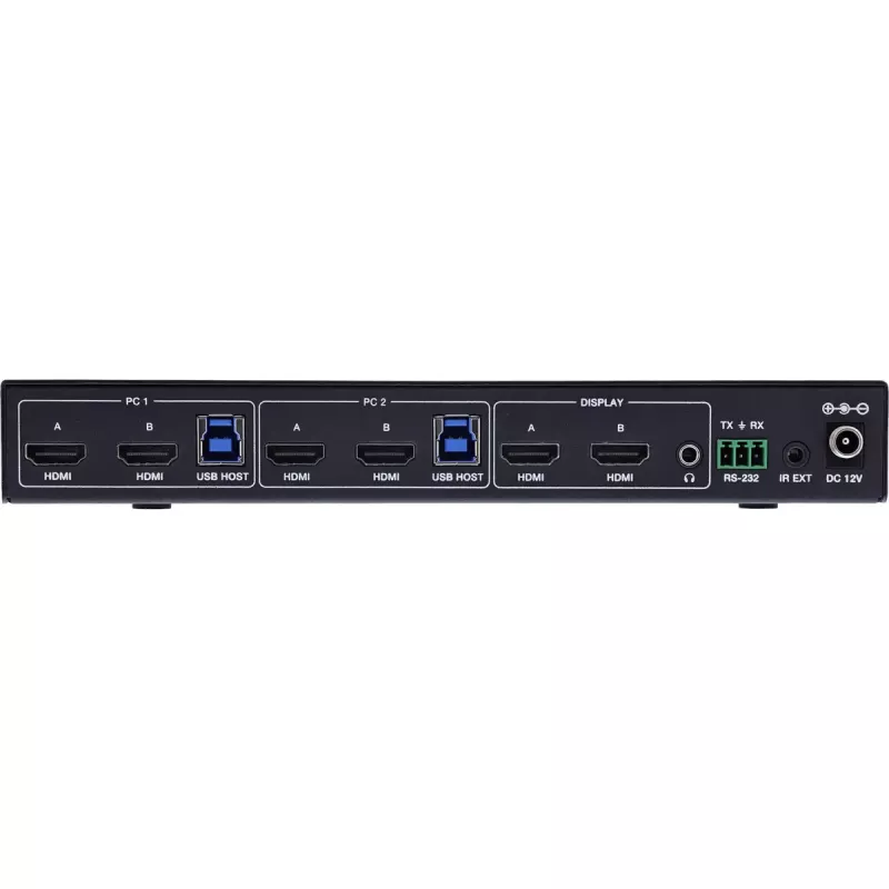 InLine 57885F KVM slēdzis Rack montāžas Melns