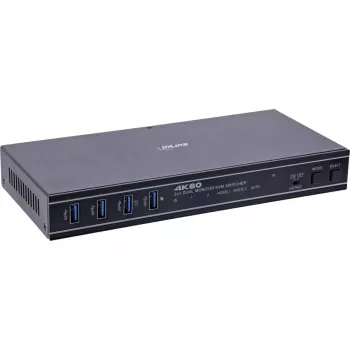 InLine 57885F KVM slēdzis Rack montāžas Melns