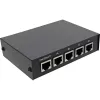 InLine RJ45 pārslēgs manuāls 1 uz 4 5x RJ45 ligzda Fast Ethernet