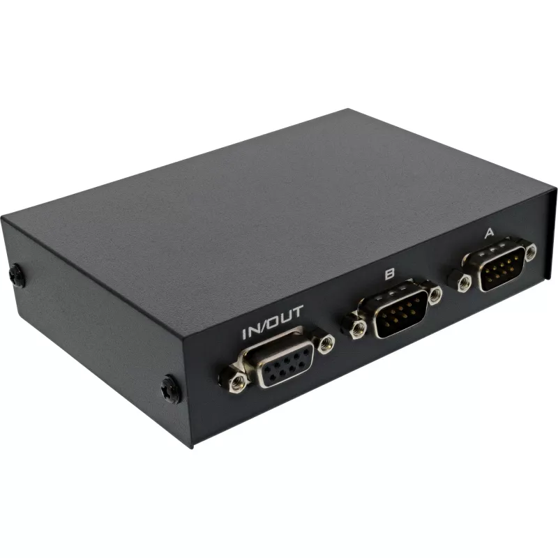 InLine Serial switch manuāls 2-portu RS232 9-pin Sub-D vadu