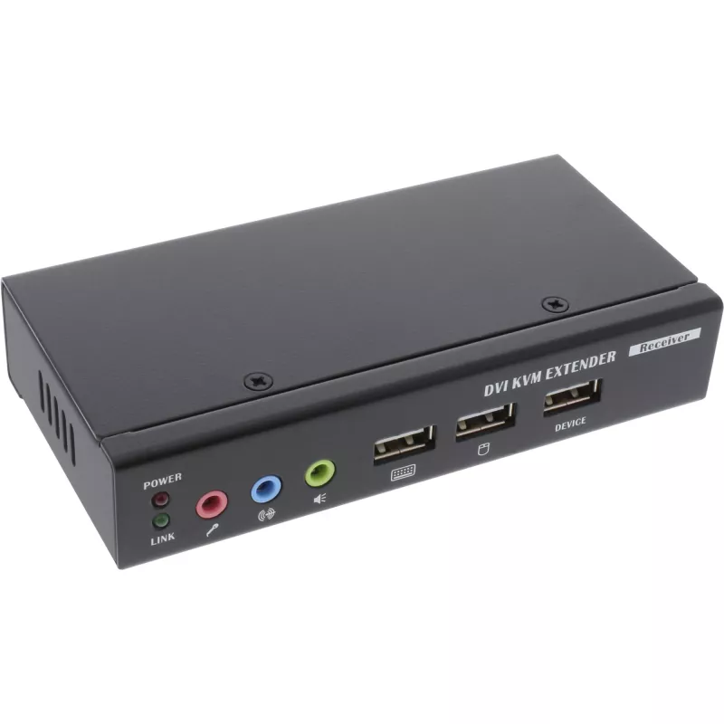 InLine DVI USB KVM paplašinātājs pa TP kabeli ar audio līdz 50 m