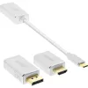 InLine USB Display Converter Set 6-in-1, 4K/60Hz sudraba