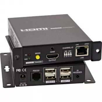 KVM paplašinātājs InLine 64601 4K HDMI USB over IP līdz 100 m