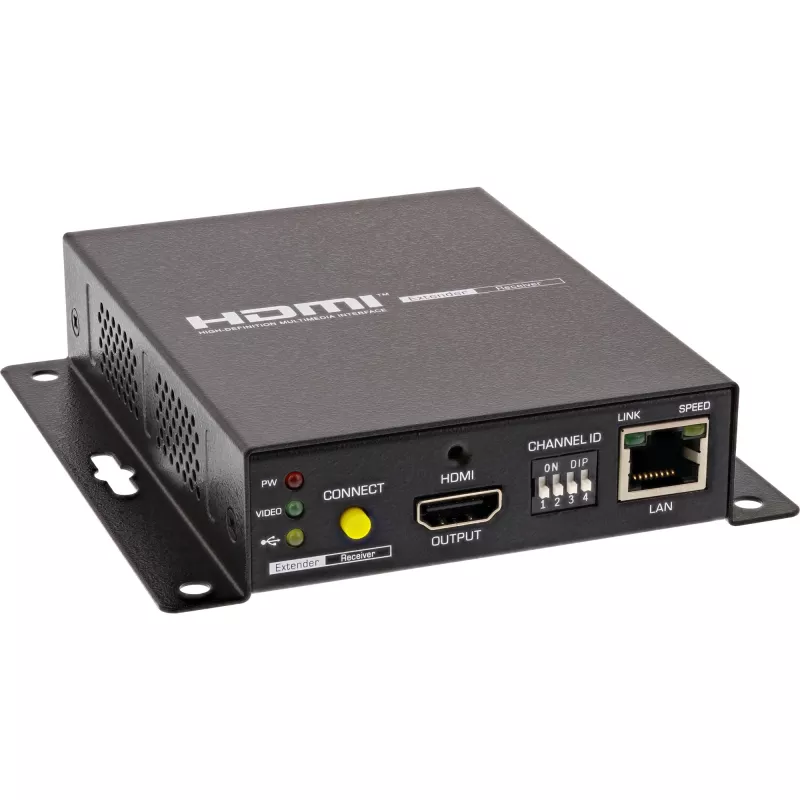 KVM paplašinātājs InLine 64601 4K HDMI USB over IP līdz 100 m