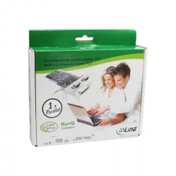 InLine PCI Multi I/O kontrollera karte, 1 paralēlā pieslēgvieta, 25 kontaktu