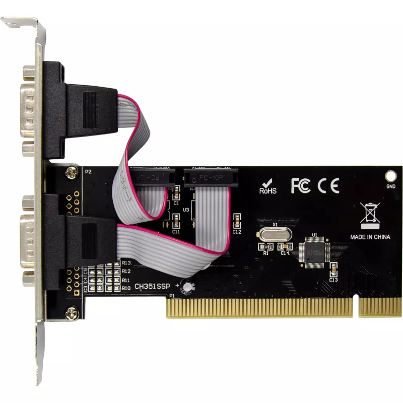 InLine PCI Multi I/O kontrollera karte, 2 DB9 seriālie porti