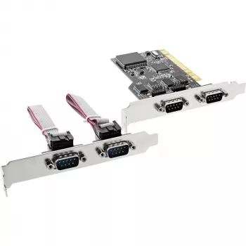 InLine PCI vairāku I/O kontrolieru karte 4 DB9 seriālie porti