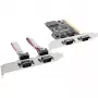 InLine PCI vairāku I/O kontrolieru karte 4 DB9 seriālie porti