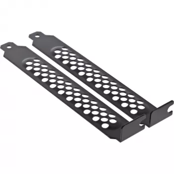 InLine PCI / PCI-E spraugas pārsega kronšteins perforēts, 2 gab., melns