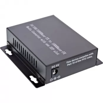 InLine tīkls Media Converter 10/100/1000Mb/s TP to SFP FO, SM, 20km