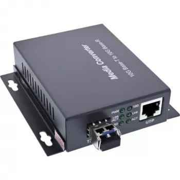 InLine 66659F tīkla datu nesēja pārveidotājs 10000 Mbit/s 1310 nm vienmoda Melns