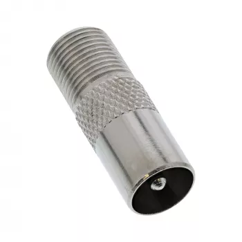 Koaksiālais adapteris IEC vīr. antena uz F-ligzdas siev. InLine 69915D