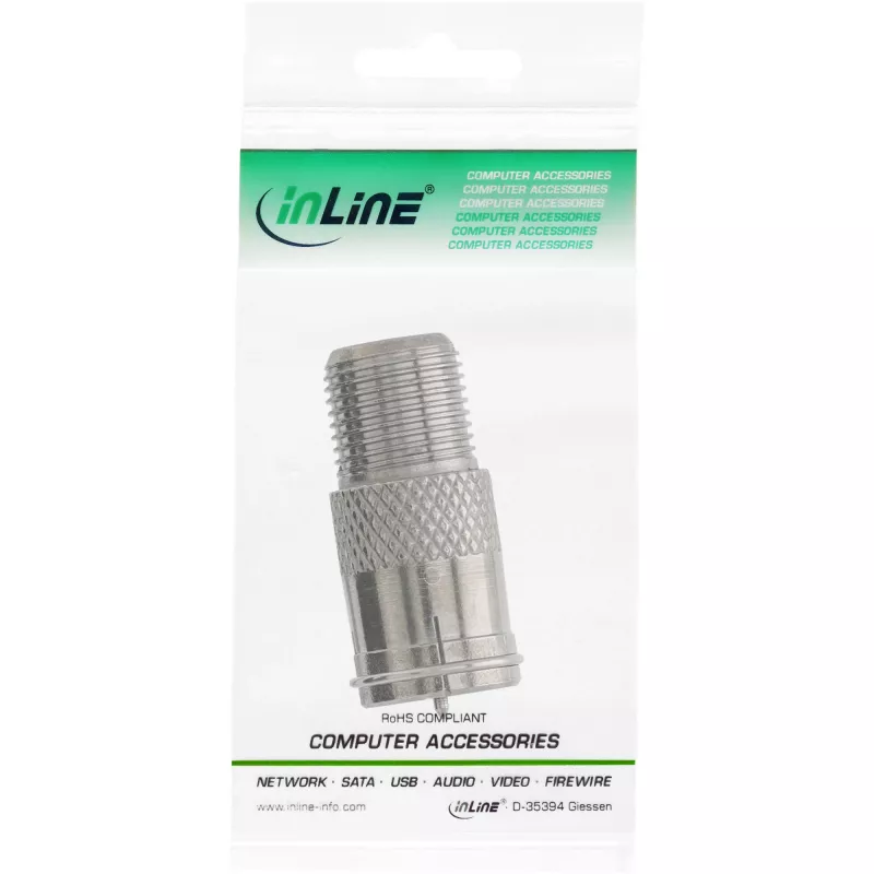 InLine Adapter F-Quick tēviņš SAT uz F mātīte SAT 69923
