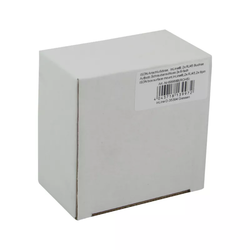 InLine ISDN sienas plāksne 2x RJ45 ligzda 2x 8 Port 69988B