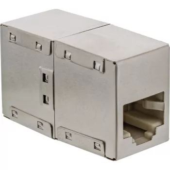 InLine Cat.5e adapteris, pilnībā ekranēts metāla korpusā, 2x RJ45 ligzda–ligzda tiešais