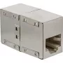 InLine Cat.5e adapteris, pilnībā ekranēts metāla korpusā, 2x RJ45 ligzda–ligzda tiešais