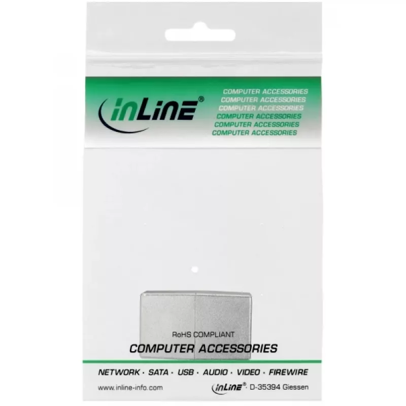 InLine Cat.5e savienotājs komutācijas kabelim 2x RJ45 sieviešu ekranēts tiešais