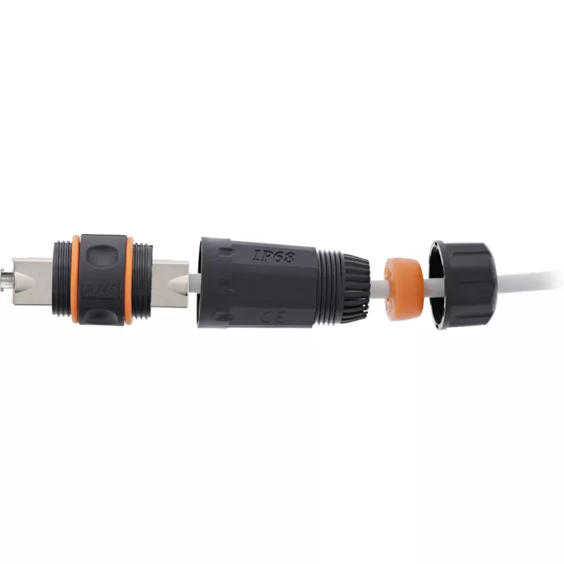 InLine āra savienotājs Cat.6A ūdensizturīgs IP68 69992W