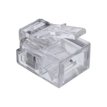 InLine Modular Plug 6P4C RJ11 gofrēšanai uz apaļa kabeļa, 10 gab.