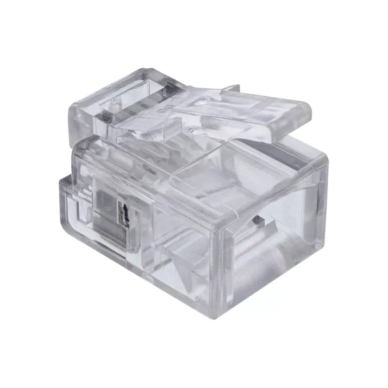 InLine Modular Plug 6P4C RJ11 gofrēšanai uz apaļa kabeļa, 10 gab.