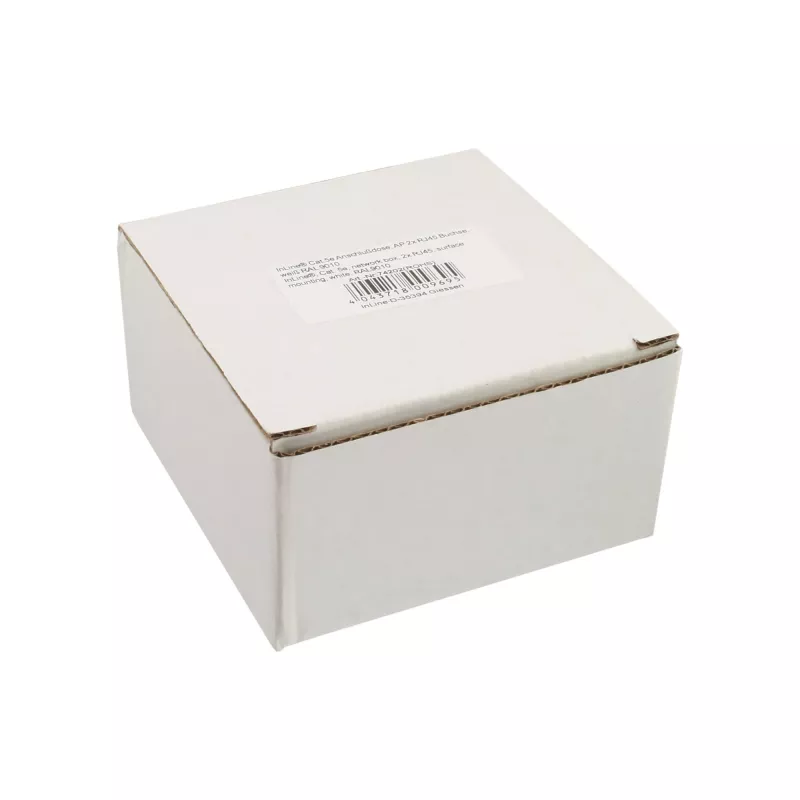 InLine Cat.5e tīkla kārba 2x RJ45 virsmas montāžai balta RAL9010