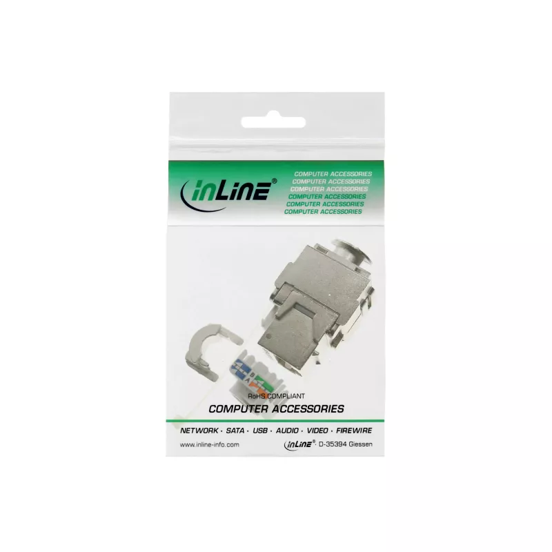 InLine RJ45 Keystone Jack Snap-In modulis Cat.6a 76201A