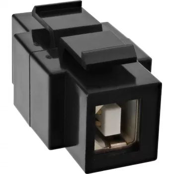 InLine USB 2.0 ieliekamais modulis, USB 2.0 A ligzda/ligzda, balts korpuss