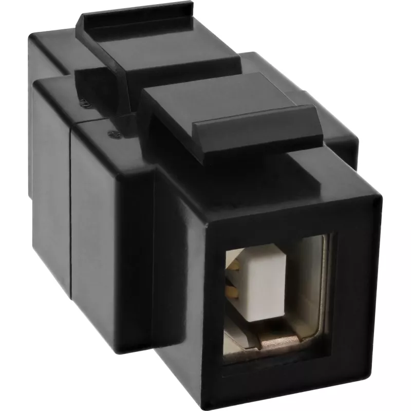 InLine USB 2.0 ieliekamais modulis, USB 2.0 A ligzda/ligzda, balts korpuss