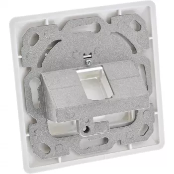 InLine rāmja komplekts 1x RJ45 Bu/LSA ieliktnim, Keystone SNAP-In, balts RAL9010
