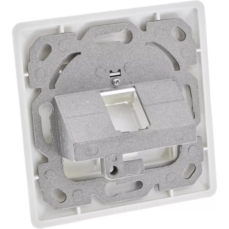 InLine rāmja komplekts 1x RJ45 Bu/LSA ieliktnim, Keystone SNAP-In, balts RAL9010