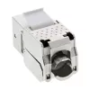InLine RJ45 Keystone Jack Snap-In modulis Cat.6a, ar putekļu vāciņu melns