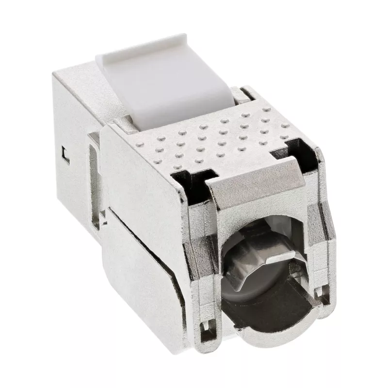 InLine RJ45 Keystone Jack Snap-In modulis Cat.6a, ar putekļu vāciņu melns