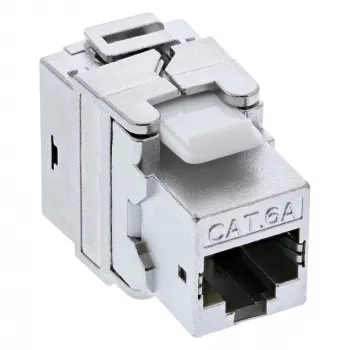 InLine Premium RJ45 Keystone Jack Snap-In modulis Cat.6a, ar putekļu aizsargu