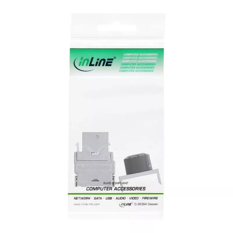 InLine Premium RJ45 Keystone Jack Snap-In modulis Cat.6a, ar putekļu aizsargu