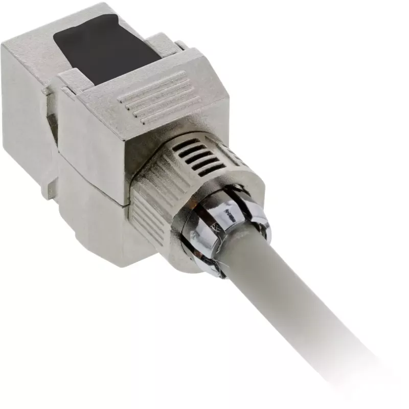 RJ45 Keystone Jack Snap-In modulis InLine 76202F Cat.6a